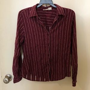 St. John’s Bay Maroon blouse (medium)